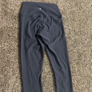 Ribbed Blue/Gray Leggings